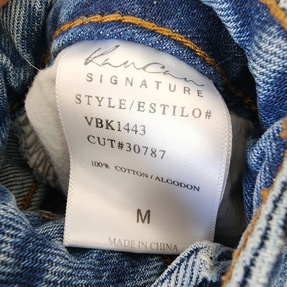 KanCan Signature Size M Distressed Button Fly High Rise Denim Mini Skirt - Picture 7 of 7